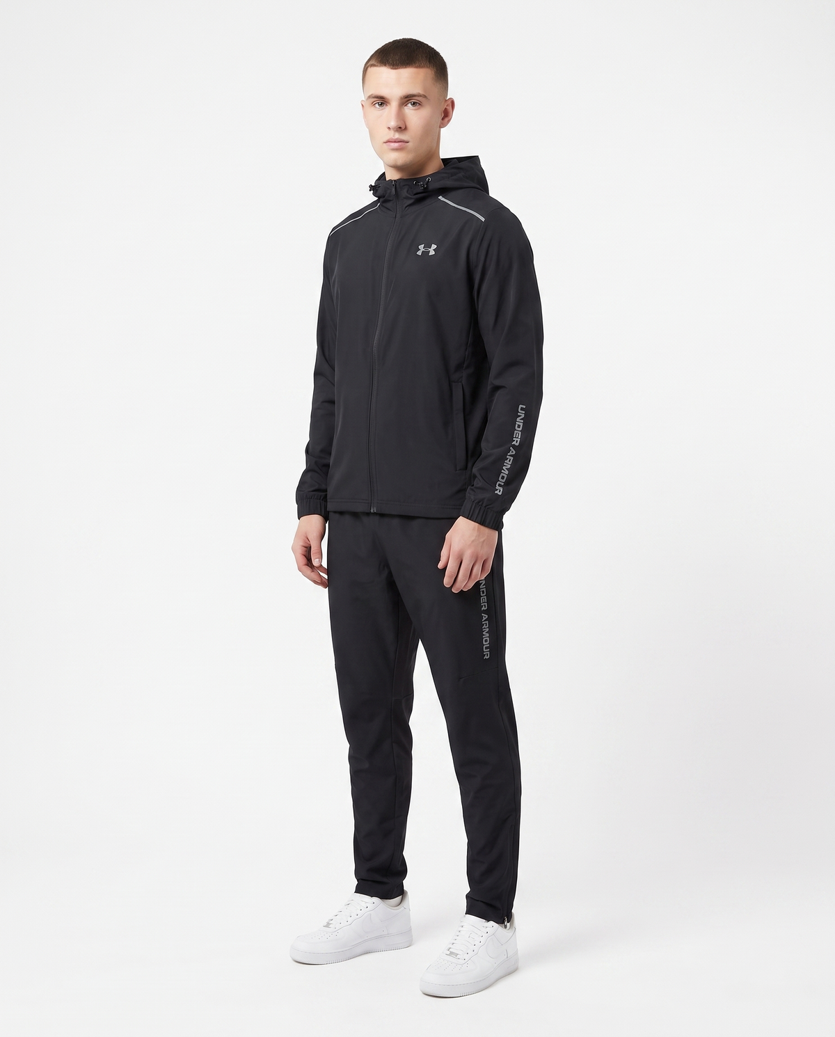 Chándal cortavientos reflectante Under Armour — Negro