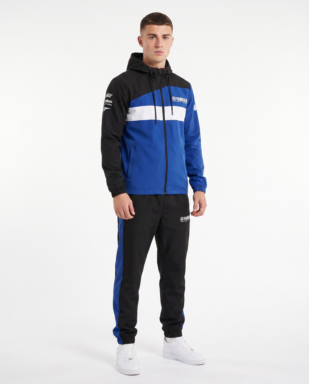 Chándal cortavientos Racing Yamaha — Azul, negro y blanco (modelo 2)