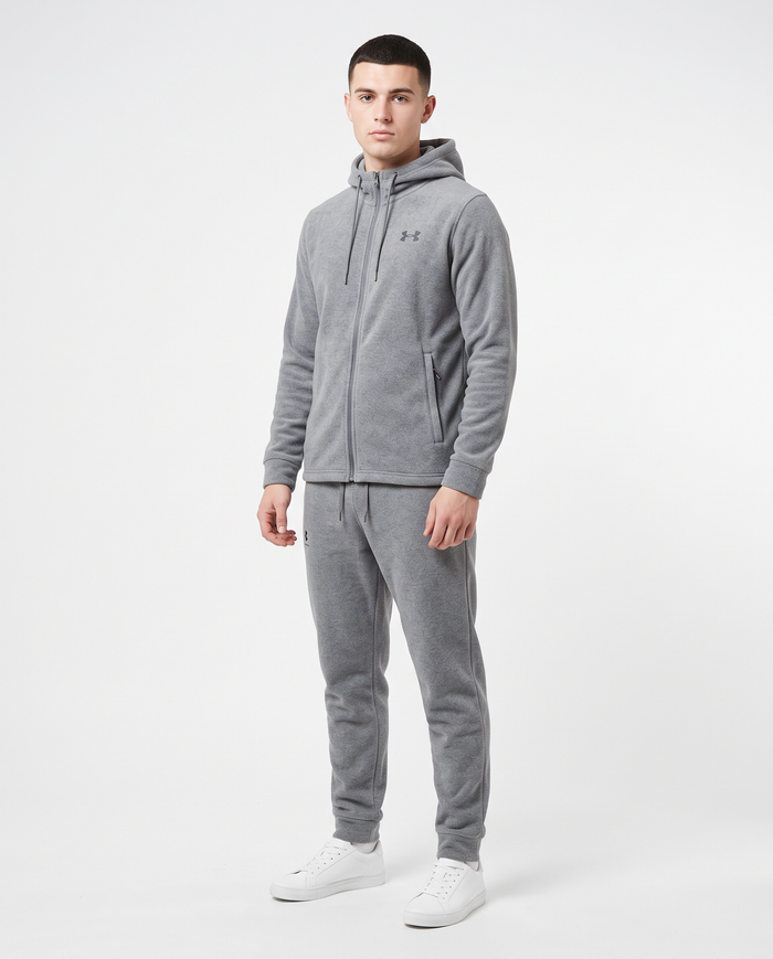 Chándal polar con cremallera Under Armour — Gris jaspeado