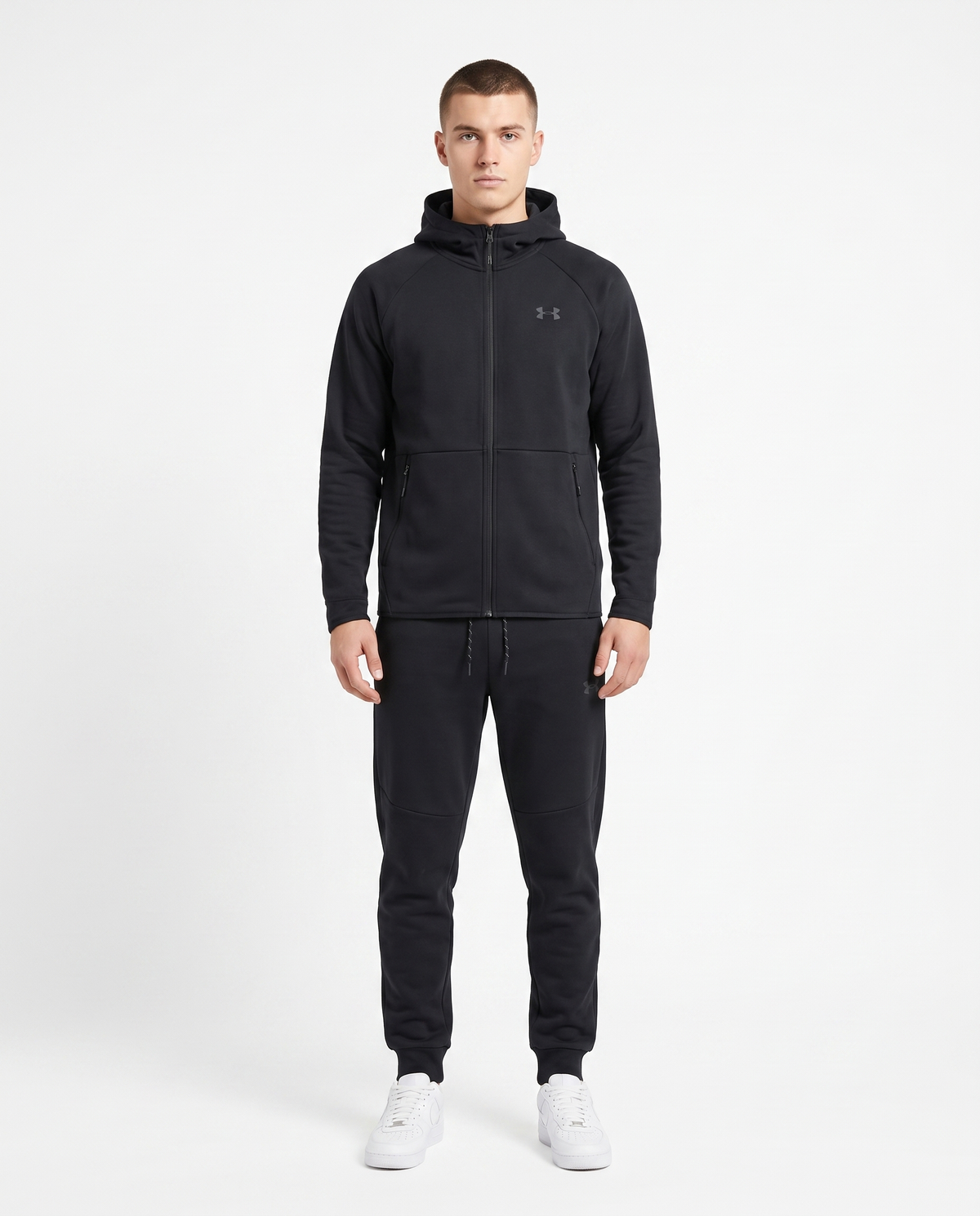 Chándal polar con cremallera Under Armour — Negro