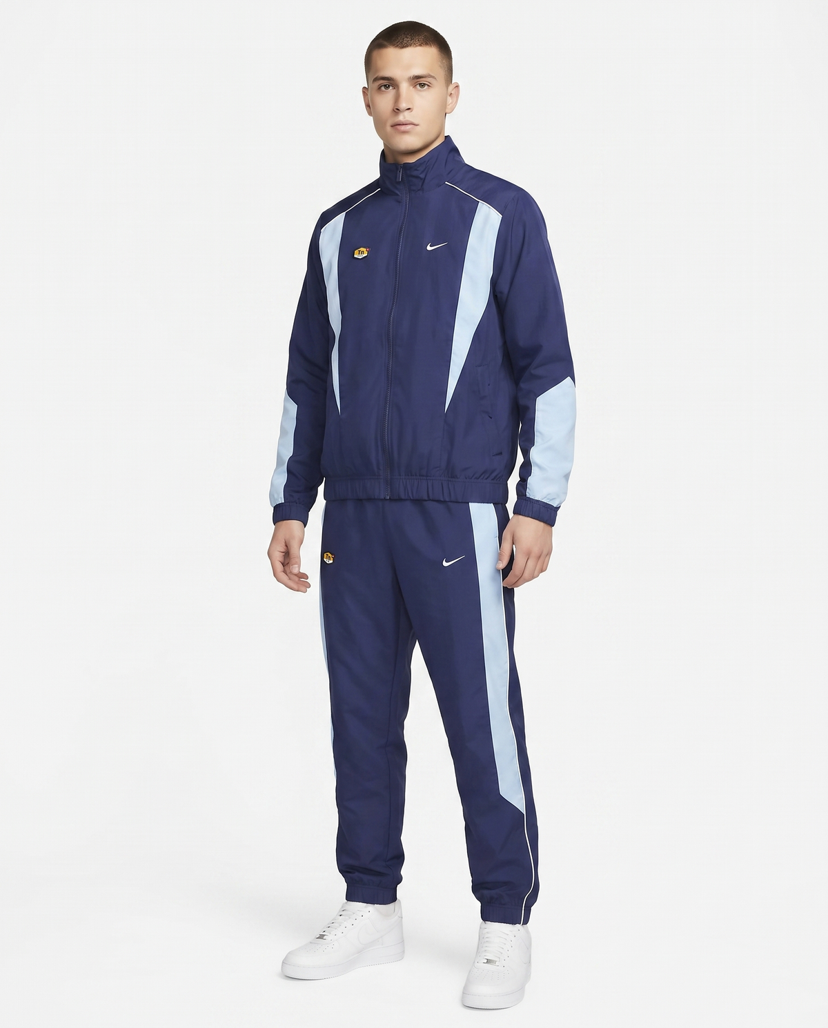 Chándal cortavientos Nike — Azul marino y celeste