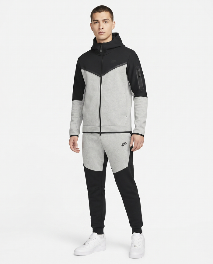 Chándal Tech Fleece Nike — Gris y negro