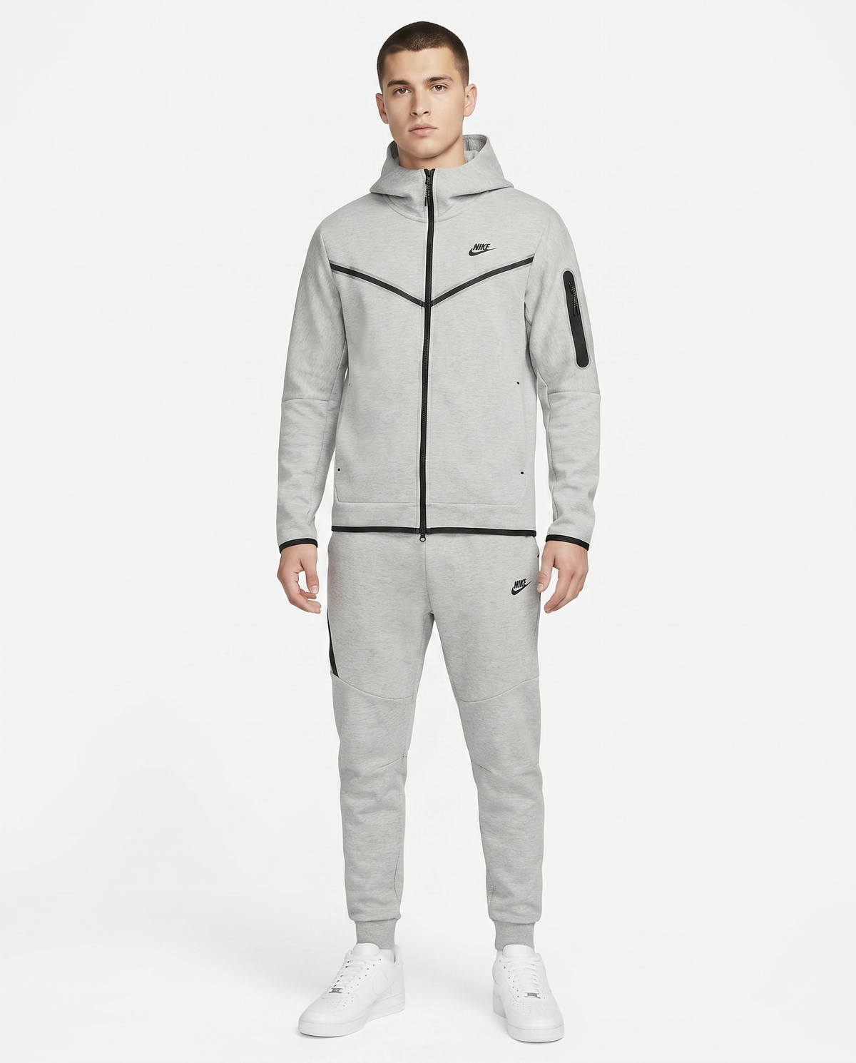 Chándal Tech Fleece Nike — Gris jaspeado