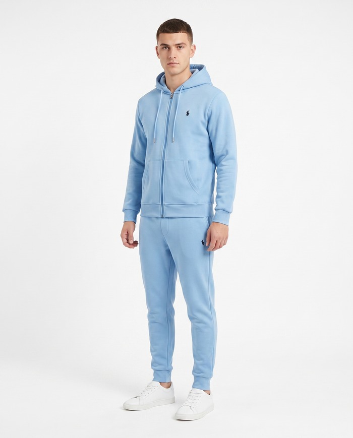 Chándal con cremallera y capucha Polo Ralph Lauren — Azul celeste