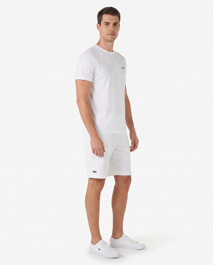 Conjunto camiseta y pantalón corto Lacoste — Blanco