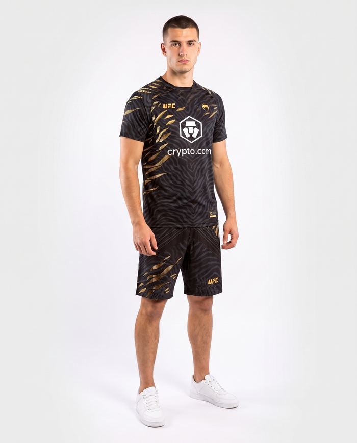 Conjunto camiseta y pantalón corto UFC UFC Venum — Negro y dorado