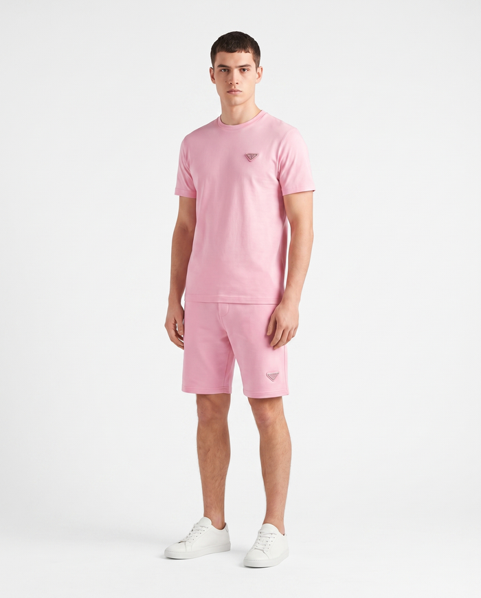 Conjunto camiseta y pantalón corto Prada — Rosa