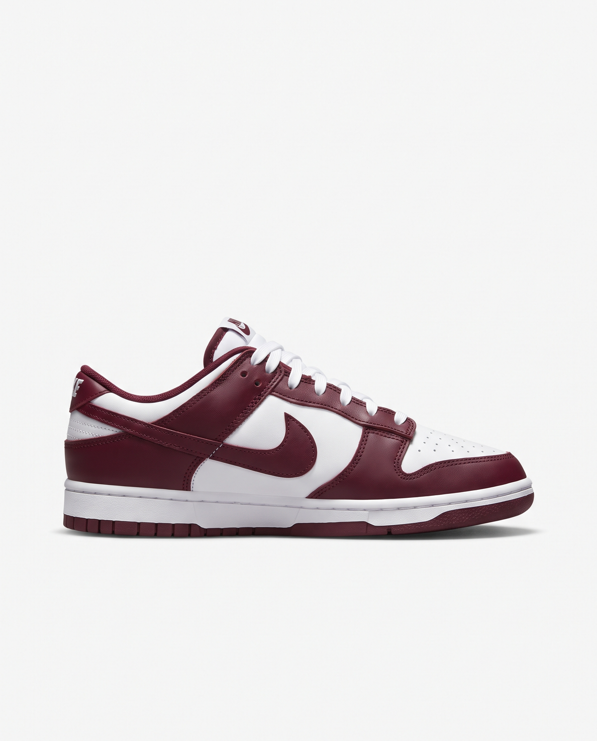 Zapatillas Nike Dunk Low — Burdeos y blanco