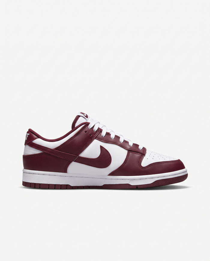 Zapatillas Nike Dunk Low — Burdeos y blanco