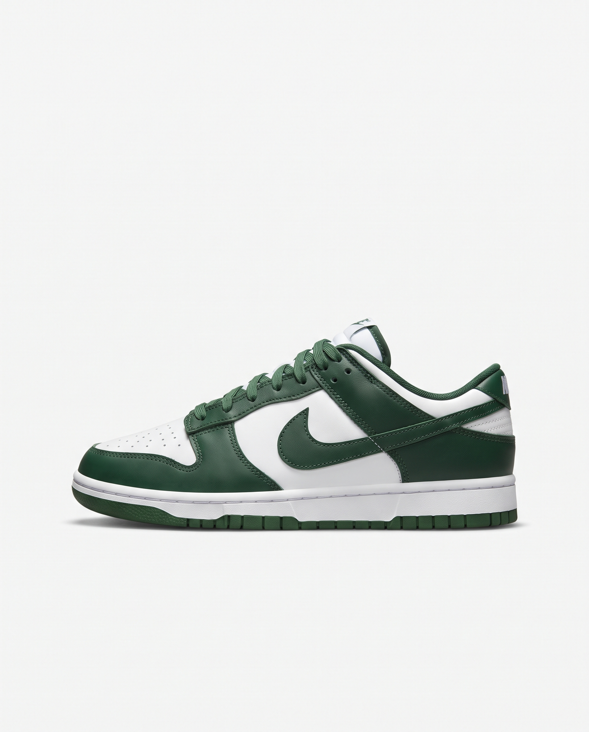 Zapatillas Nike Dunk Low — Verde botella y blanco