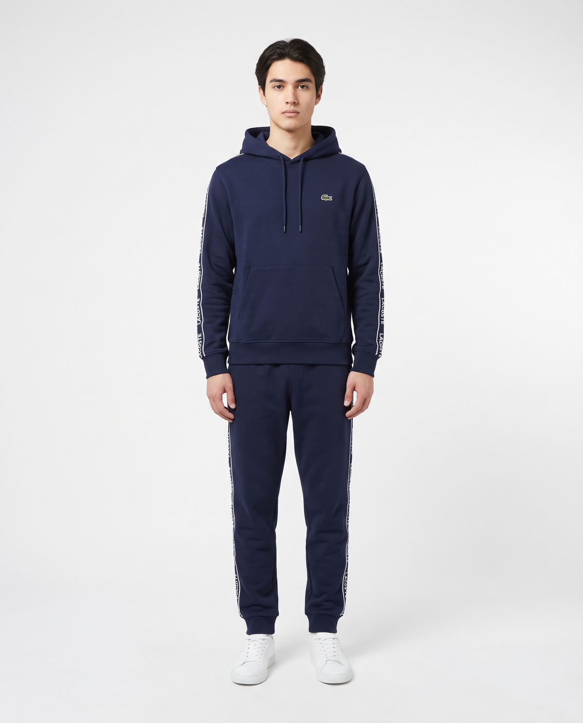 Chándal de algodón Lacoste — Azul marino