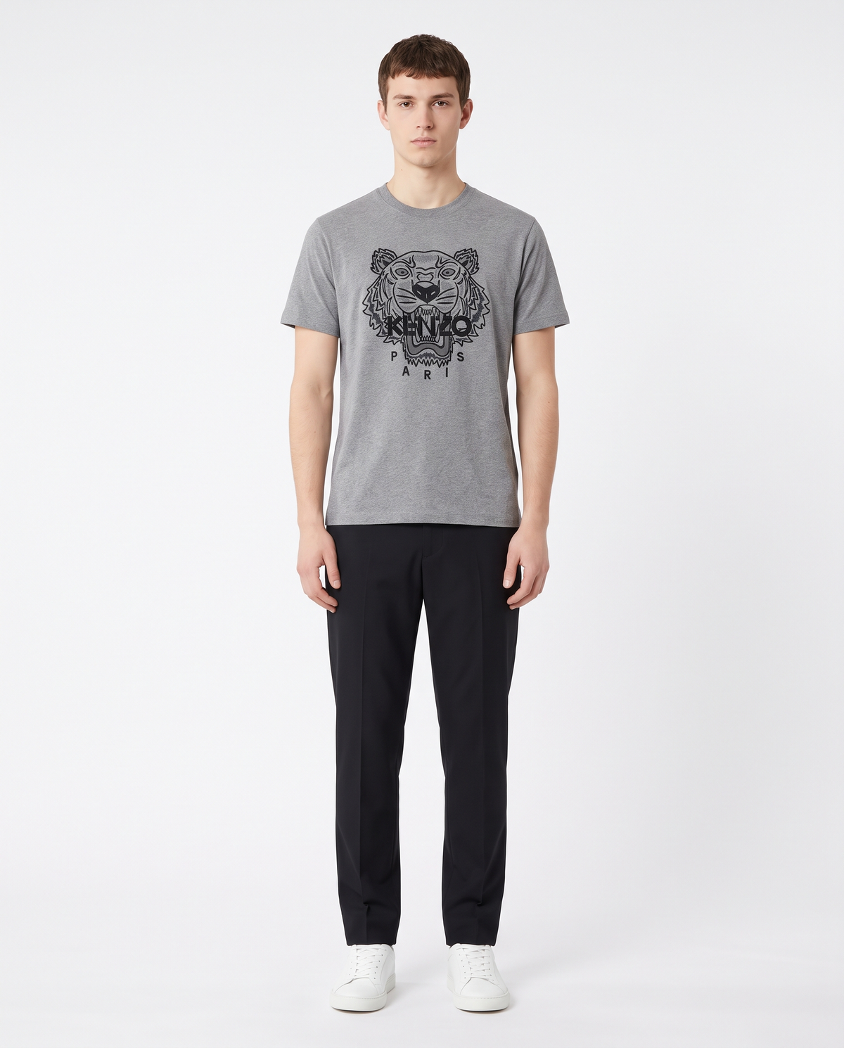 Camiseta Kenzo Tiger — Gris