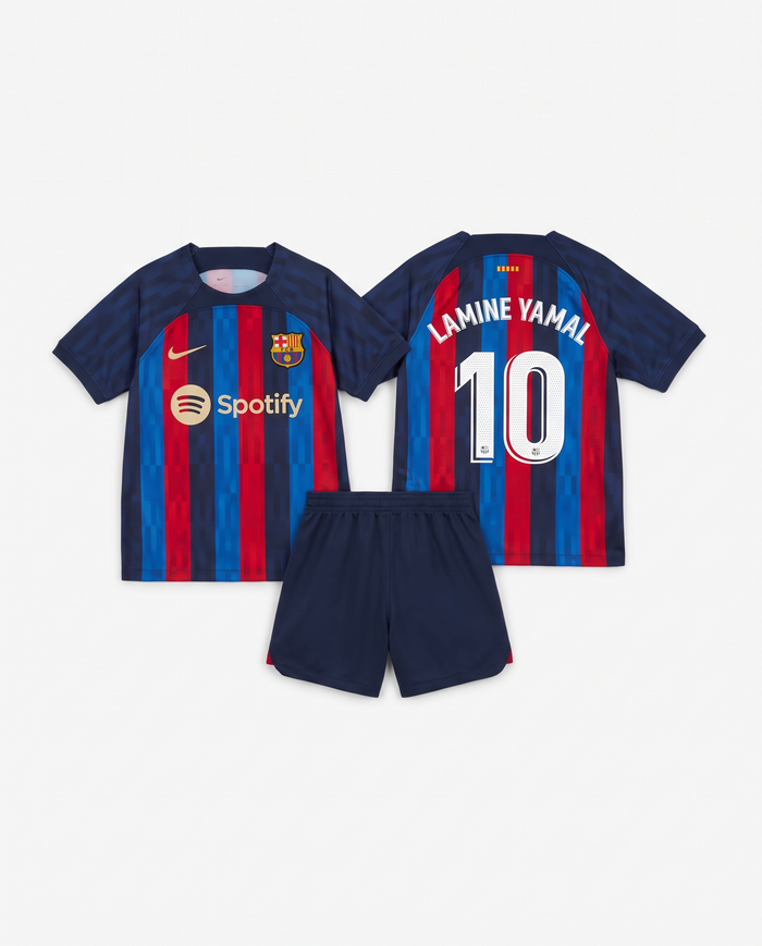 Equipación infantil FC Barcelona Lamine Yamal 10