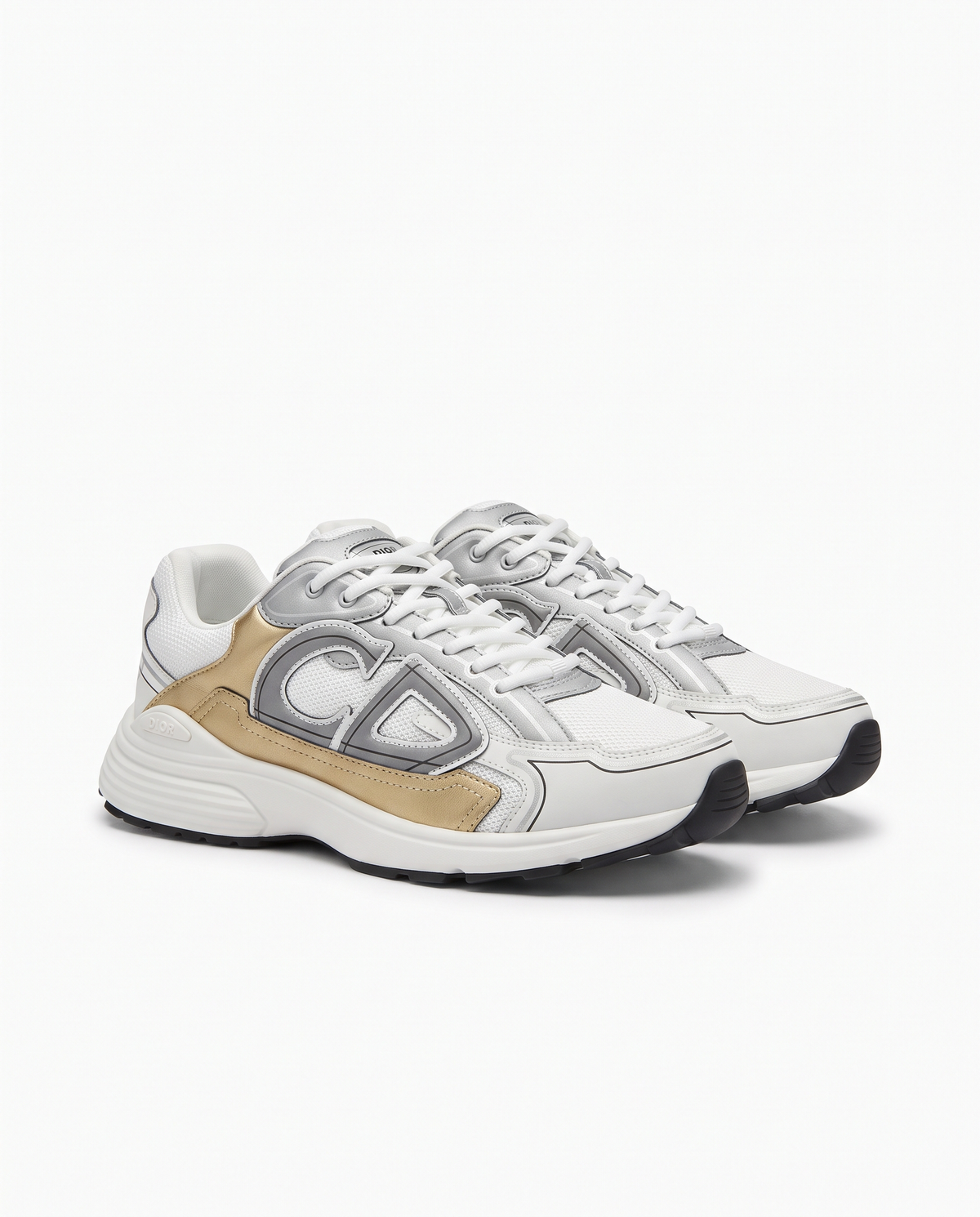 Zapatillas Dior B30 — Plata y dorado