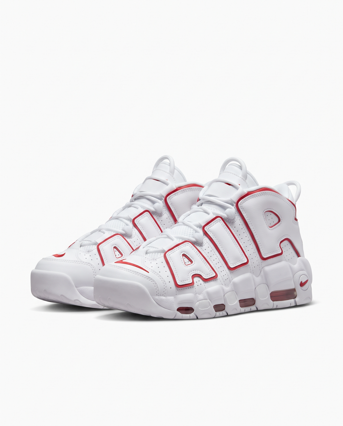 Zapatillas Nike Air More Uptempo — Blanco y rojo