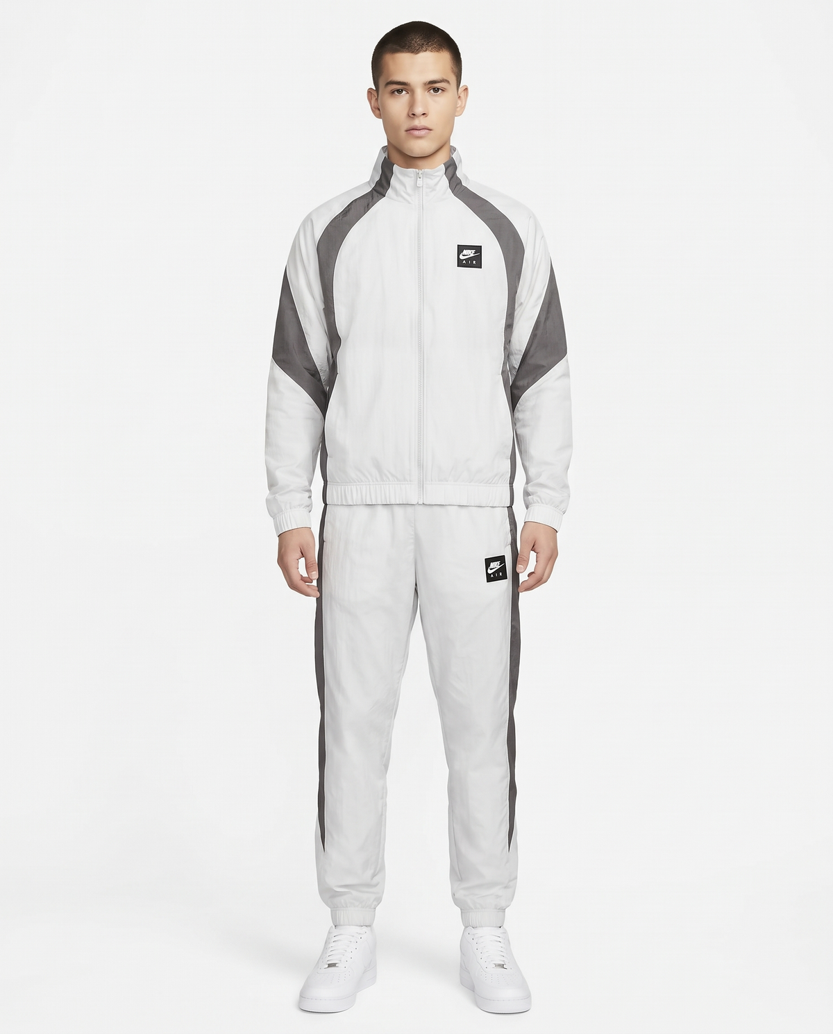 Chándal Nike Air — Blanco y gris