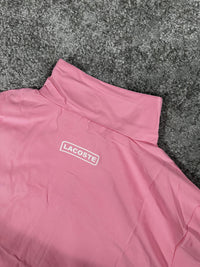 Chándal de poliéster Lacoste — Rosa y blanco
