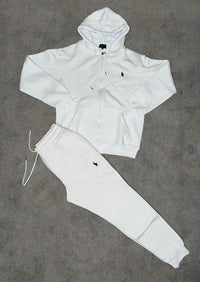 Chándal con cremallera y capucha Polo Ralph Lauren — Blanco