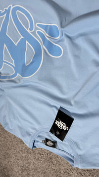 Conjunto Syna World camiseta y pantalón corto — Azul cielo