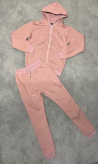 Chándal con cremallera y capucha Polo Ralph Lauren — Rosa palo