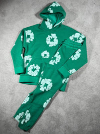 Chándal de algodón con capucha Denim Tears — Verde