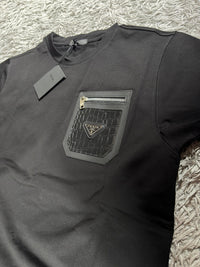Conjunto Prada camiseta y pantalón corto — Negro
