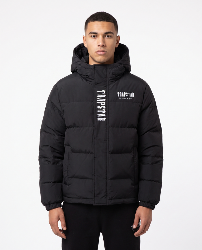 Chaqueta acolchada con capucha Trapstar — Negro