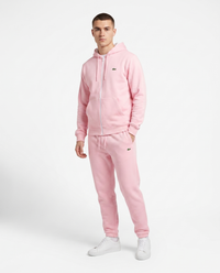 Chándal de algodón con cremallera Lacoste — Rosa