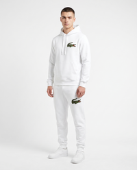 Chándal de algodón con capucha Lacoste — Blanco (modelo 3)