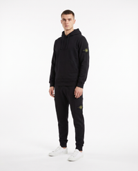 Chándal de algodón con capucha Stone Island — Negro
