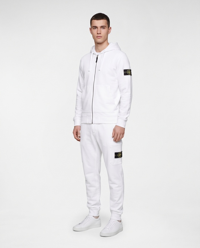 Chándal con cremallera Stone Island — Blanco