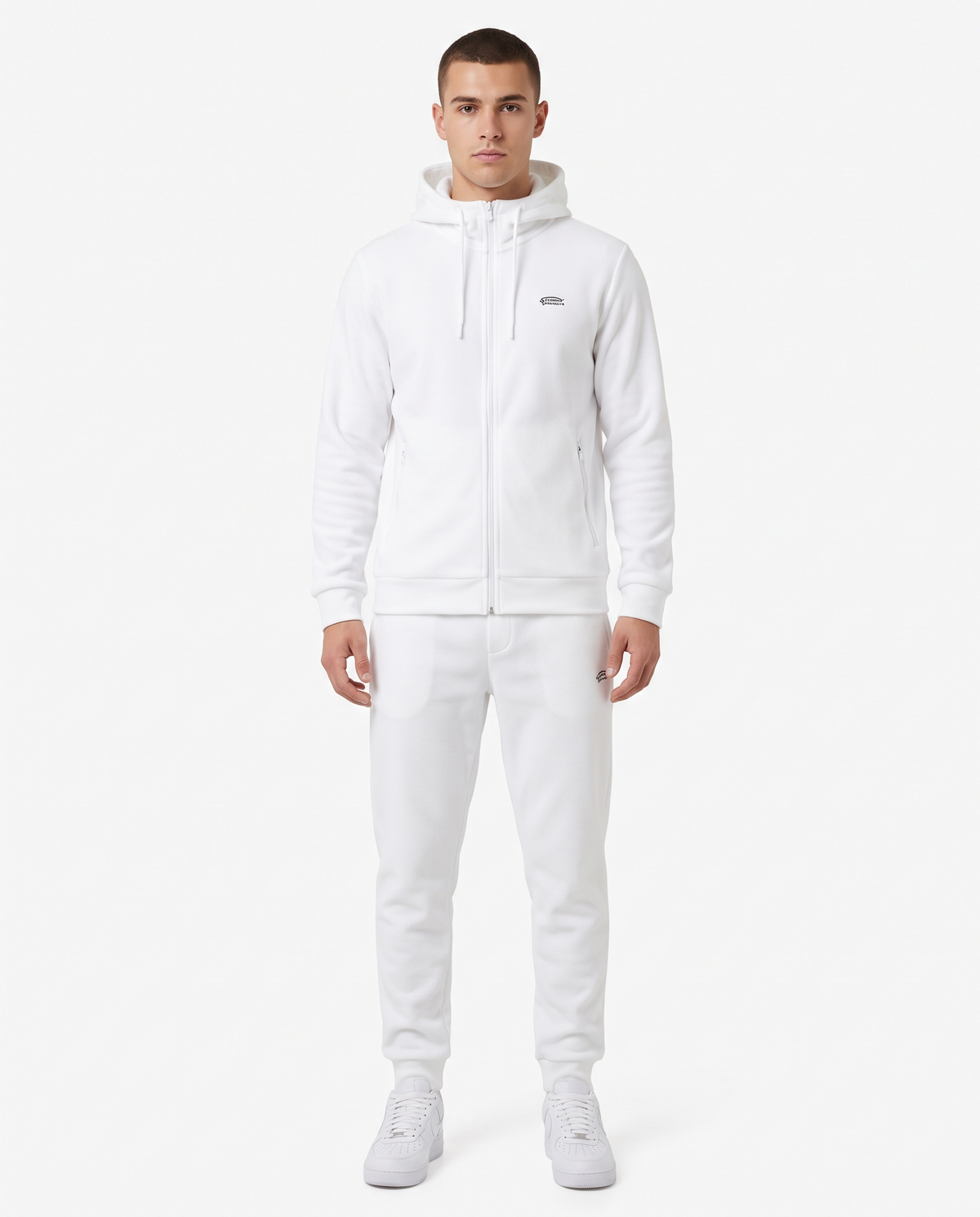 Chándal polar con cremallera Under Armour — Blanco