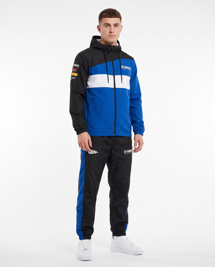 Chándal cortavientos Racing Yamaha — Azul, negro y blanco