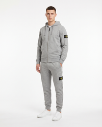 Chándal con cremallera Stone Island — Gris jaspeado
