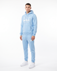 Chándal de algodón con capucha Corteiz — Azul celeste