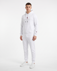 Chándal de algodón con capucha Moncler — Blanco