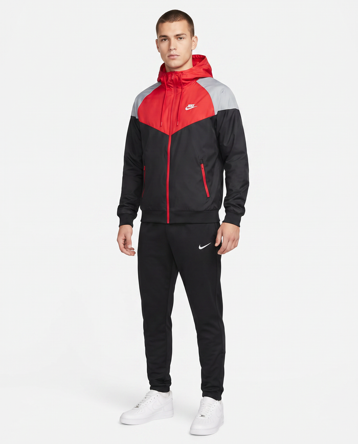 Chándal cortavientos Nike — Rojo, gris y negro