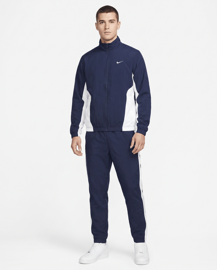 Chándal cortavientos Nike — Azul marino y blanco