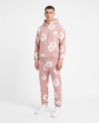 Chándal de algodón con capucha Denim Tears — Rosa palo
