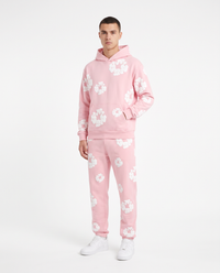 Chándal de algodón con capucha Denim Tears — Rosa claro