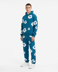 Chándal de algodón con capucha Denim Tears — Azul petróleo