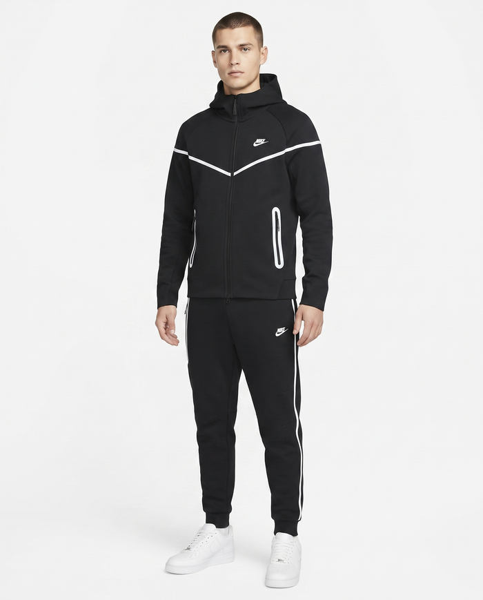 Chándal Tech Fleece Nike — Negro y blanco