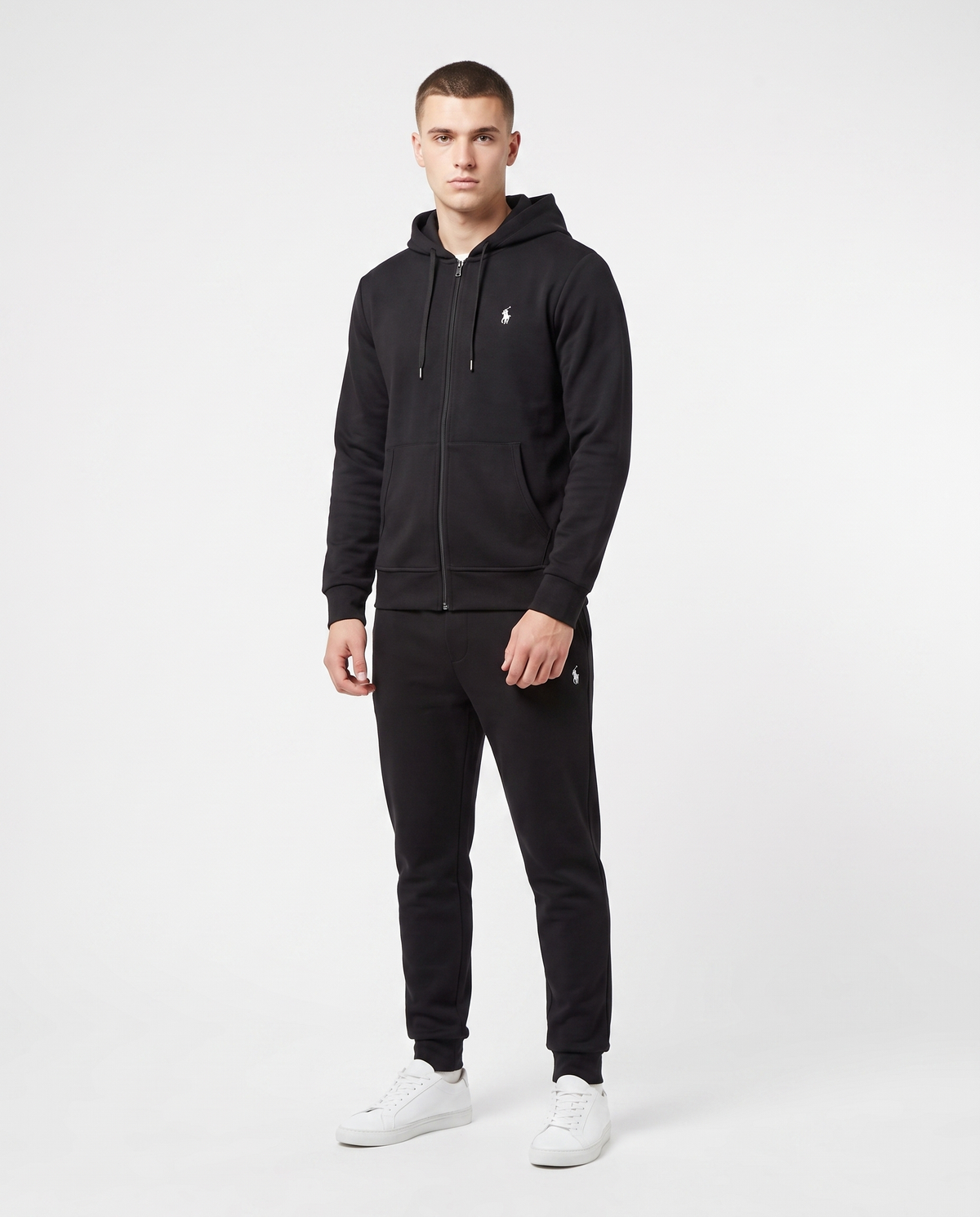 Chándal con cremallera y capucha Polo Ralph Lauren — Negro