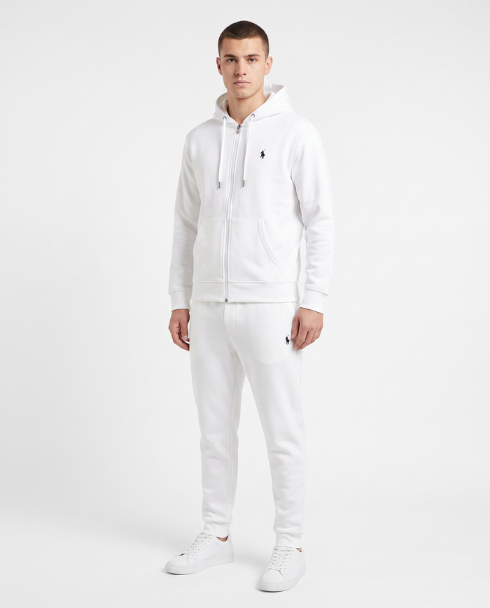 Chándal con cremallera y capucha Polo Ralph Lauren — Blanco