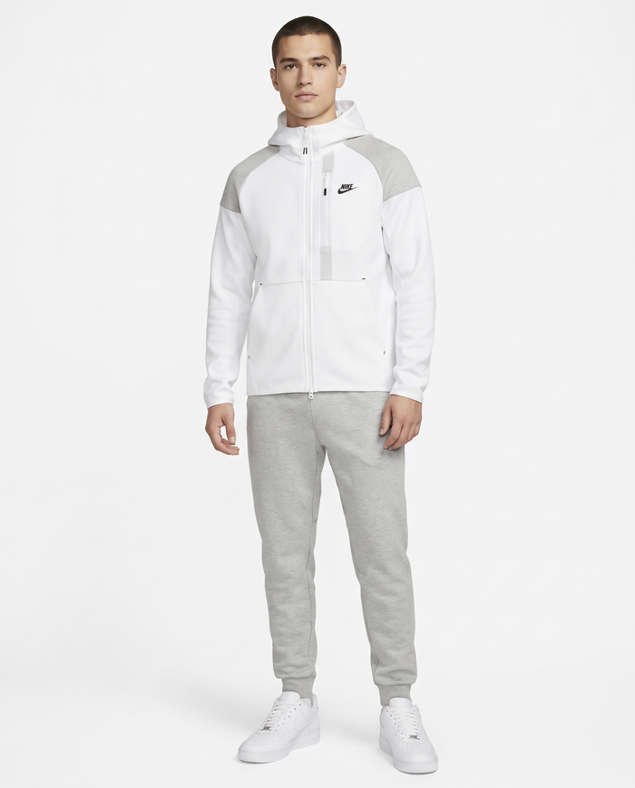 Chándal Tech Fleece Nike — Blanco y gris