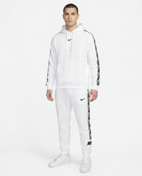 Chándal de algodón con capucha Nike — Blanco y negro