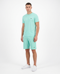 Conjunto camiseta y pantalón corto Lacoste — Verde menta