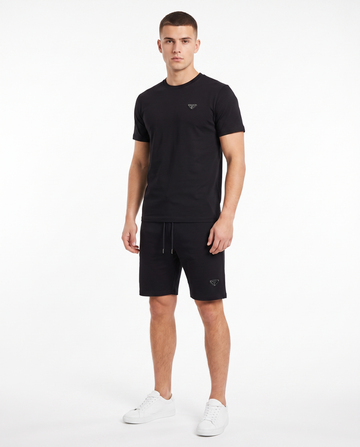 Conjunto camiseta y pantalón corto Prada — Negro (modelo 2)