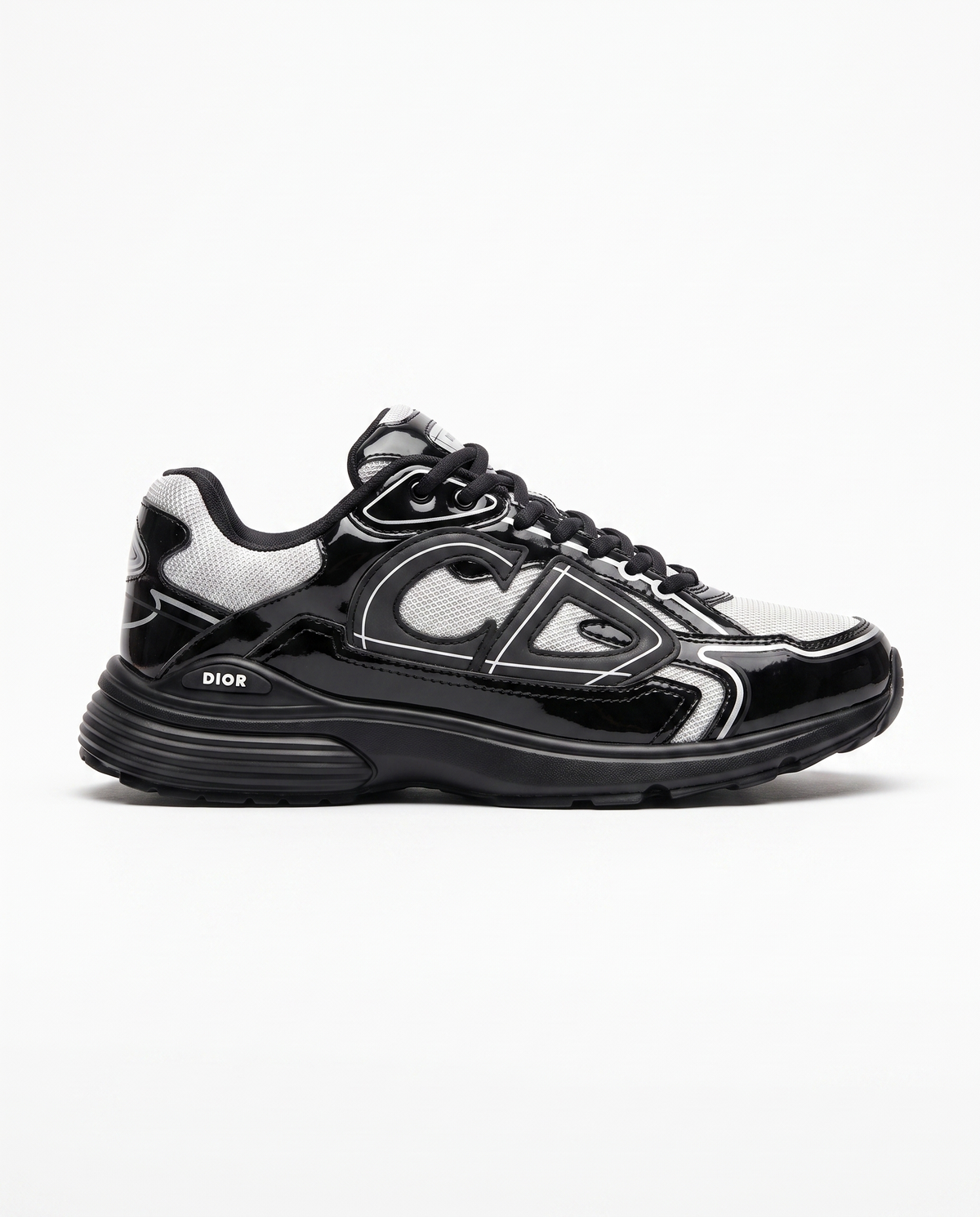 Zapatillas Dior B30 — Negro y blanco