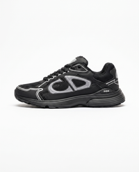Zapatillas Dior B30 — Negro y plata
